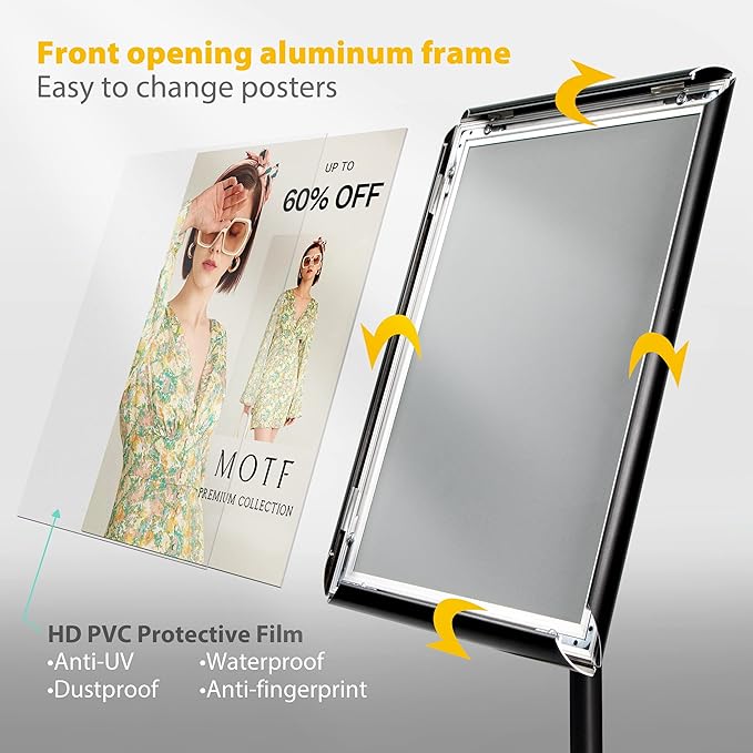 VAIIGO 11"x17" Pedestal Poster Sign Holder Stand - Image 2