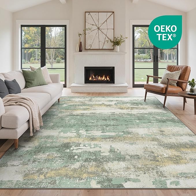 GENIMO No Crease Non Slip 9x12 Area Rugs - Image 2