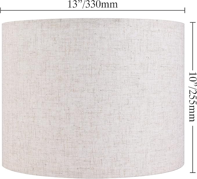 Set of 2 Drum Lampshades for Table, Floor & Bedside Lamps - Image 2