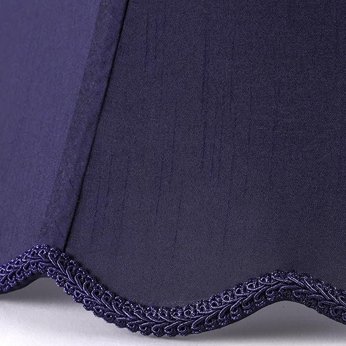 GOSO Set of 1 Leaf Scalloped Lamp Shade Blue, 6×13×9.8 Inch Spider Lamp Shade - Image 3