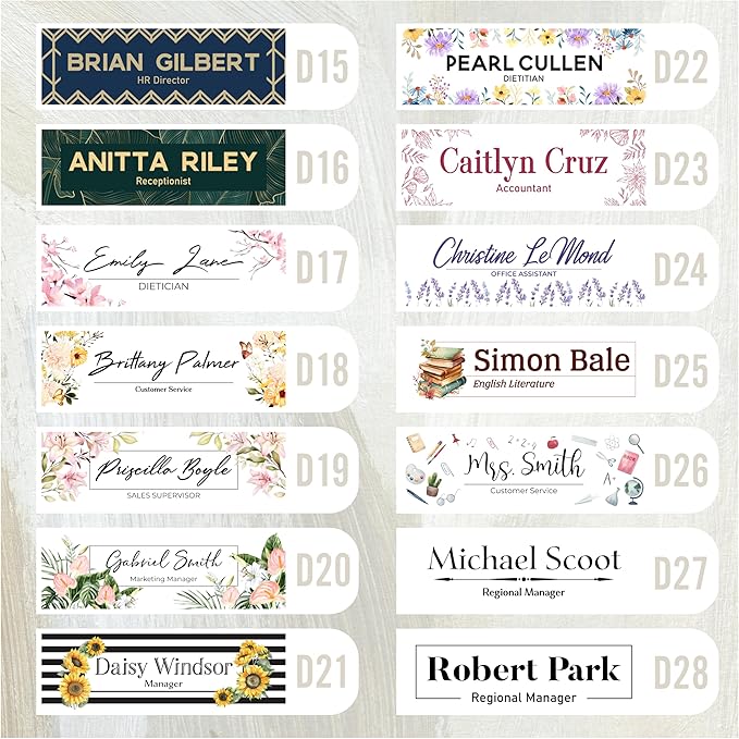 Acrylic Desk Name Plate Personalized - Image 3