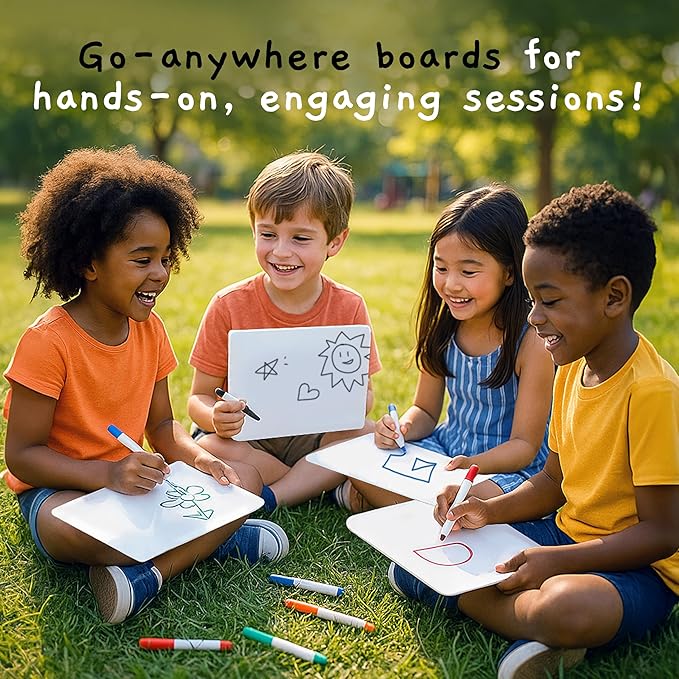 Board Geeks 25 Pack Small White Boards - Image 4