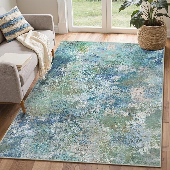 GENIMO 3x5 Rugs for Entryway Entrance, Modern Lightweight Rug Ultra Soft Indoor - Image 2