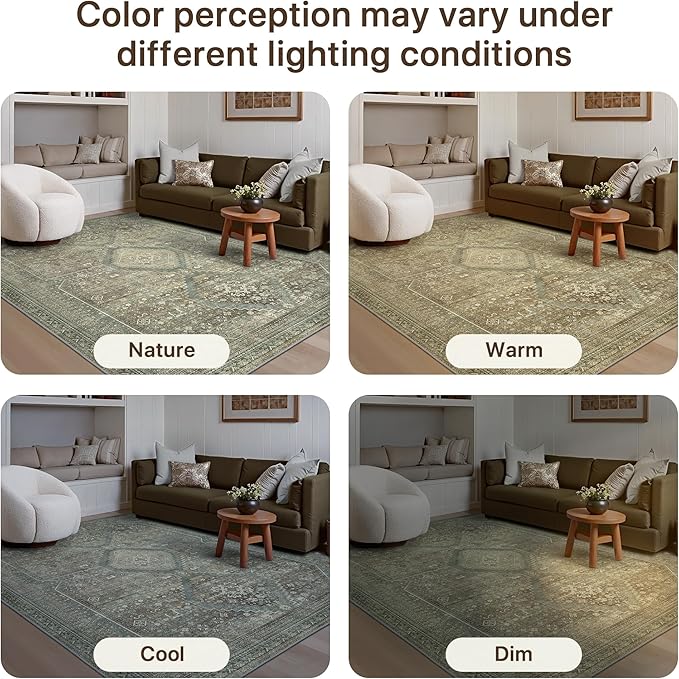 GENIMO Runner Rug 2x5 Non Slip Machine Washable Hallway Runner Rug, Low Pile - Image 6