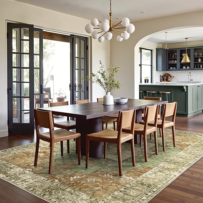 GENIMO 5x7 Area Rugs for Living Room, Machine Washable Rug, Non Slip Indoor - Image 2