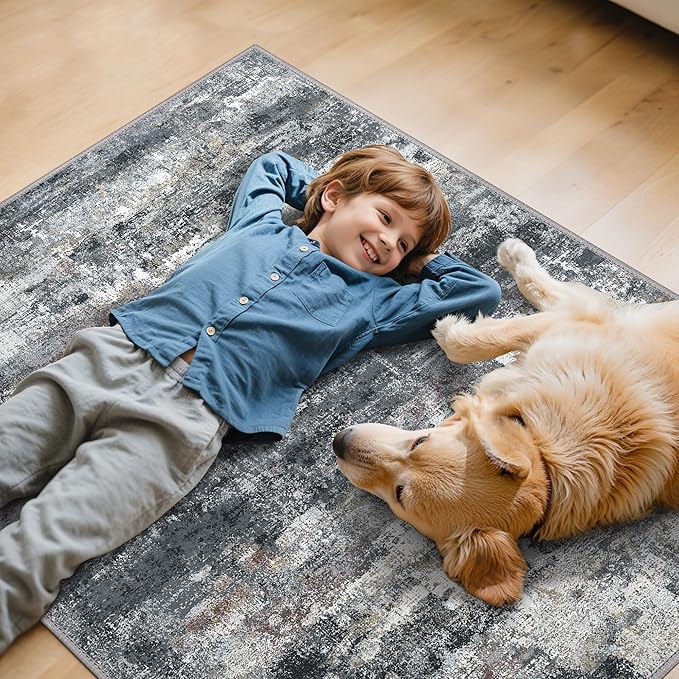Office Chair Mat for Hardwood Tile Floor, Abstract 48"X 60" Desk Mats for - Image 7