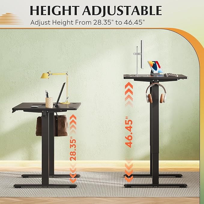 DEVAISE Whole Piece Standing Desk, 40 x 24 Inch Electric Standing Desk - Image 5