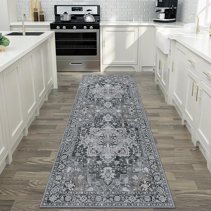 GENIMO 2x5 Runner Rugs for Hallway, Machine Washable Non Slip Vintage Rugs - Image 9
