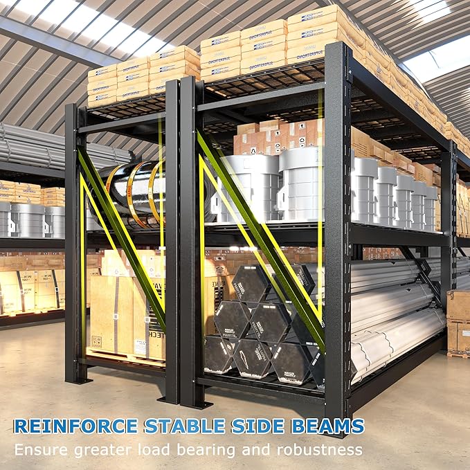 Bepatio 8250LBS Garage Shelving Heavy Duty Storage Shelves Industrial Metal - Image 6