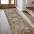 GENIMO 2'6''x8 Runner Rugs for Hallway, Machine Washable Non Slip Vintage Rugs by GENIMO