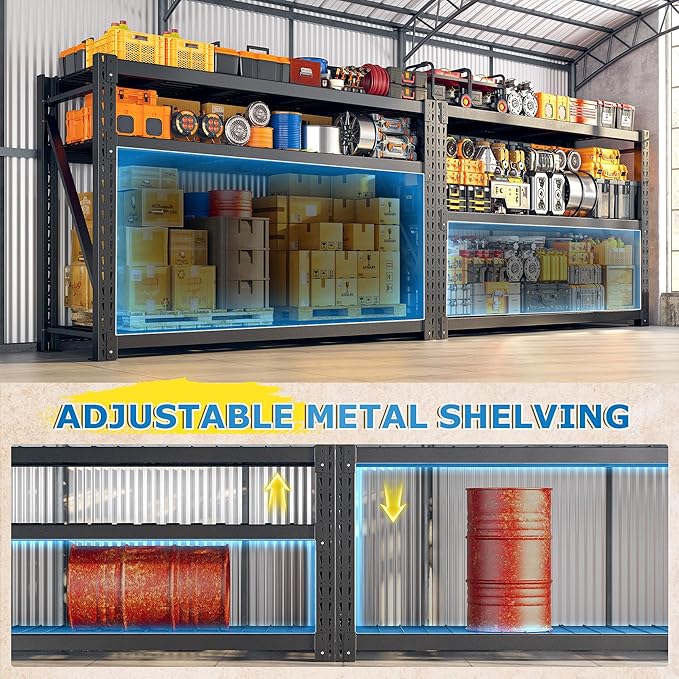 Bepatio 8250LBS Garage Shelving Heavy Duty Storage Shelves Industrial Metal - Image 6