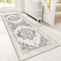 GENIMO 2'6"x6 Runner Rugs for Hallway, Machine Washable Non Slip Vintage Rugs by GENIMO
