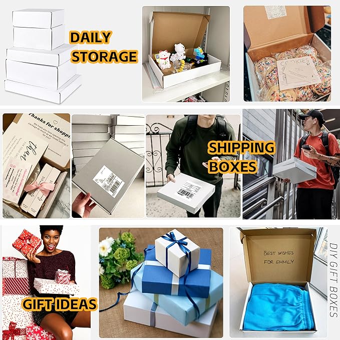 JOWLOT 9x6x3 inch Small Shipping Boxes Set of 25 - Image 5