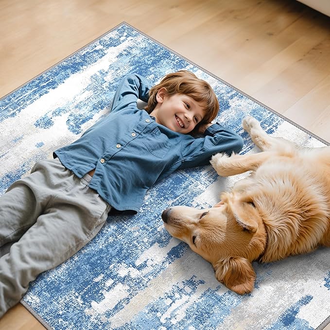 Office Chair Mat for Hardwood Tile Floor, Abstract 36"X 48" Desk Mats for - Image 7