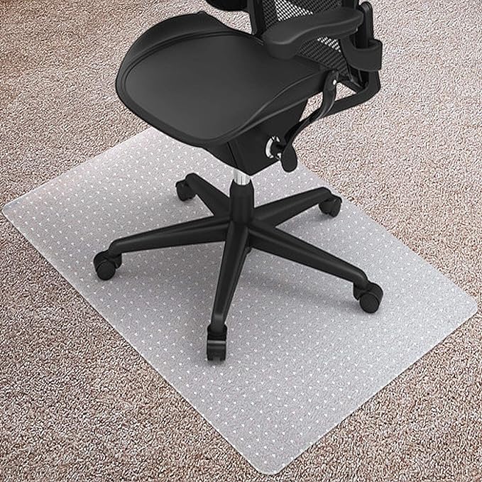 Kuyal Desk Chair Mat for Carpet, Office and Home, Easy Glide, Protects Floors by Kuyal
