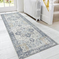 GENIMO Runner Rug 2x5, Machine Washable Non Slip Vintage Runner Rug, Low Pile by GENIMO