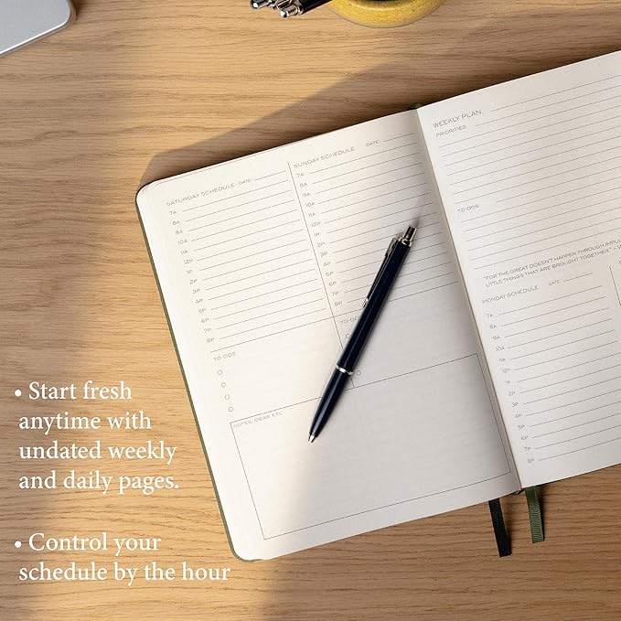 Anecdote 2026 Planner: 52 Week Daily Planner, Monthly & Weekly Workflow - Image 4