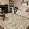 GENIMO 8x10 Area Rugs for Living Room, Machine Washable Non Slip Vintage Rugs by GENIMO
