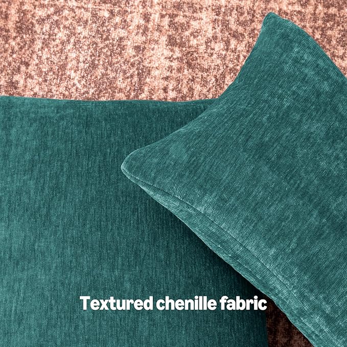 Amazon Basics Chenille Throw Pillow Covers, Home Decor Cushion Cover - Image 3