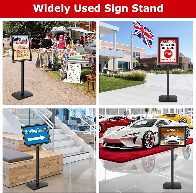 VAIIGO Heavy Duty Sign Holder Stand 11x17 Inch - Image 7