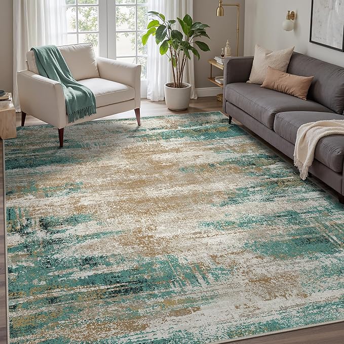 GENIMO 8x10 Area Rugs, Modern Living Room Rugs, Large Machine Washable Rug by GENIMO