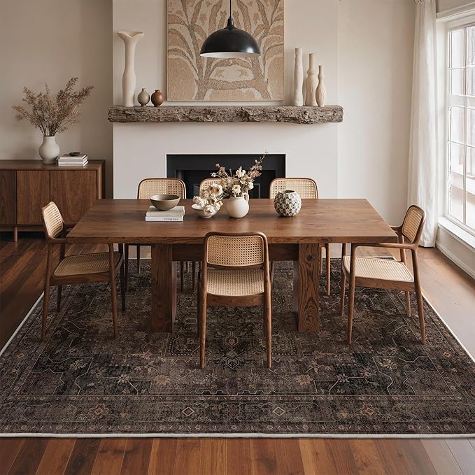 GENIMO 5x7 Area Rugs for Living Room, Machine Washable Rug, Non Slip Indoor - Image 2