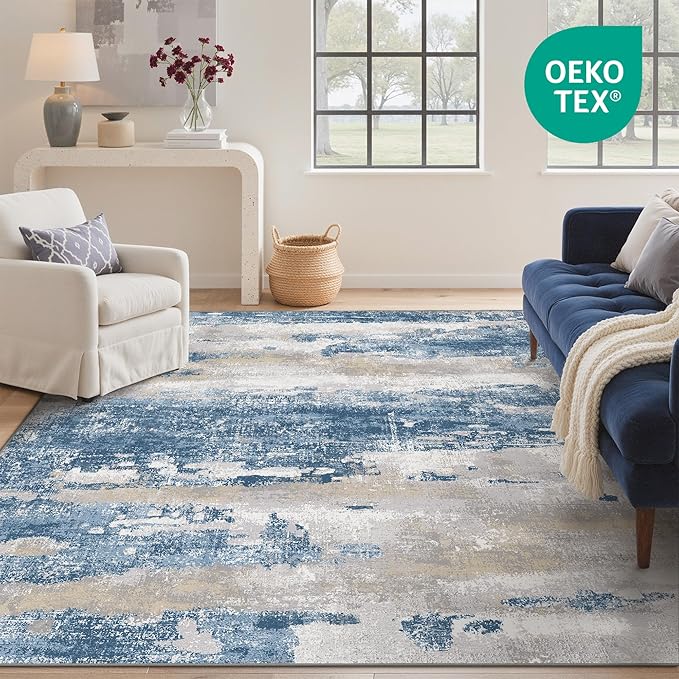 GENIMO No Crease Non Slip 8x10 Area Rugs - Image 2