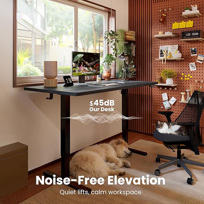 ErGear Height Adjustable Electric Standing Desk, 63 x 28 Inches Large Sit Stand - Image 9