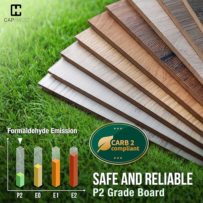 CAPHAUS 3 Tier Small Bookshelf, 24 Inch Width Free Standing Shelf, Bookcase - Image 7