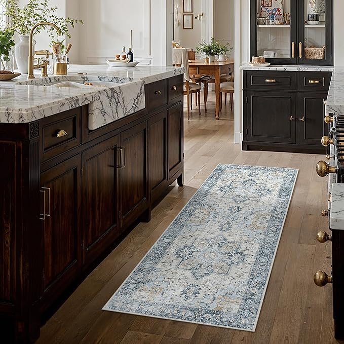 GENIMO Runner Rug 2x7, Machine Washable, Non Slip Vintage Hallway Runner Rug - Image 10