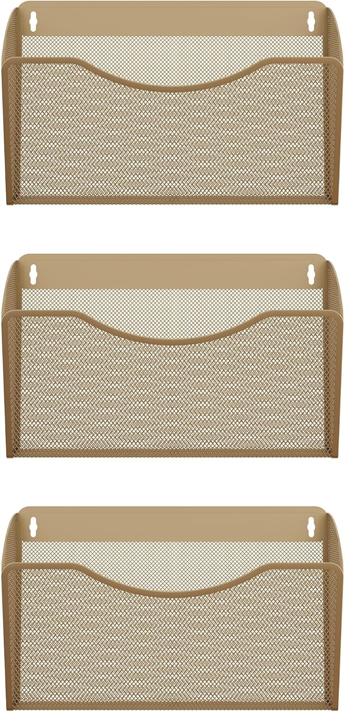 EasyPAG Single Pocket Wall File Organizer, Mesh Hanging File Folder Organizer - Image 2