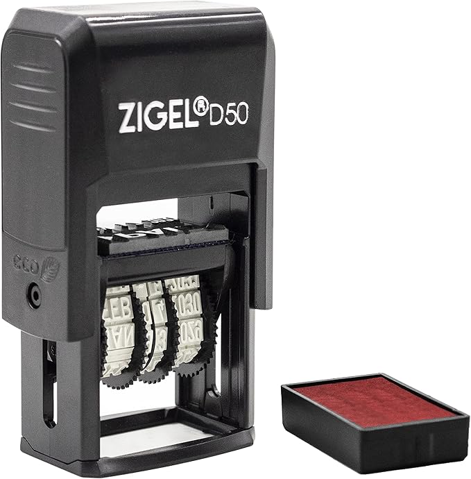 ZIGEL D50 Date Stamp with MAILED - Image 3