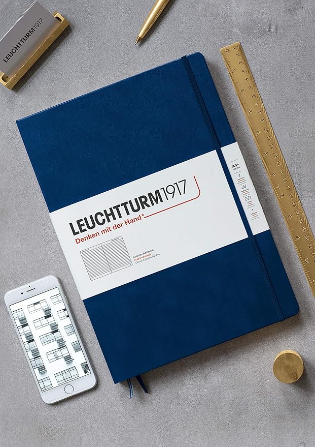LEUCHTTURM1917 - Notebook Hardcover Master Slim A4+ - 123 Numbered Pages - Image 2
