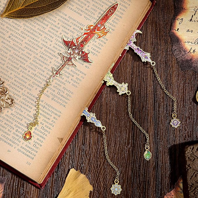 4pcs Fantasy Sword Bookmarks for Books, Planners - Image 7