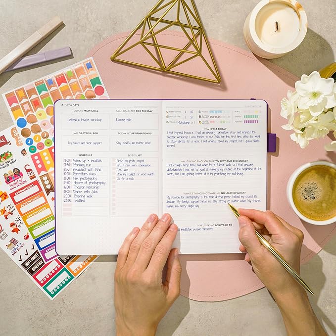 Clever Fox Self-Care Journal – Daily Reflection Notebook – Mental Health & - Image 6
