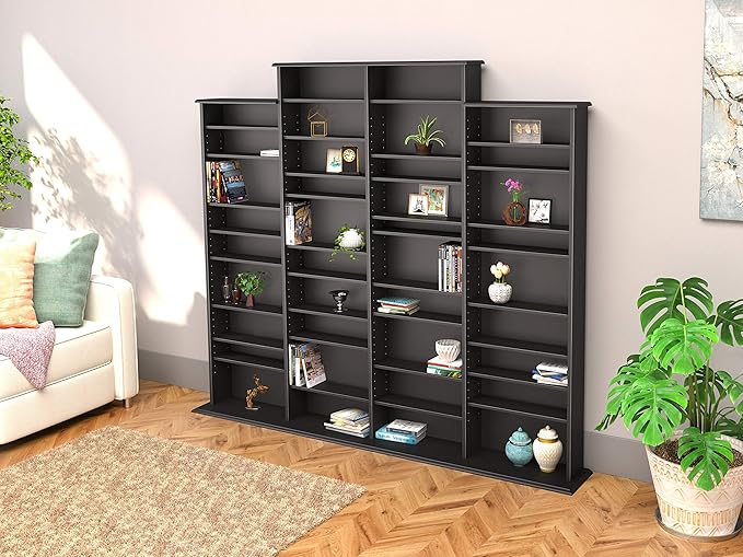 Prepac 4 Column Tall Cabinet Media, Quad Width Wall Storage - Image 7