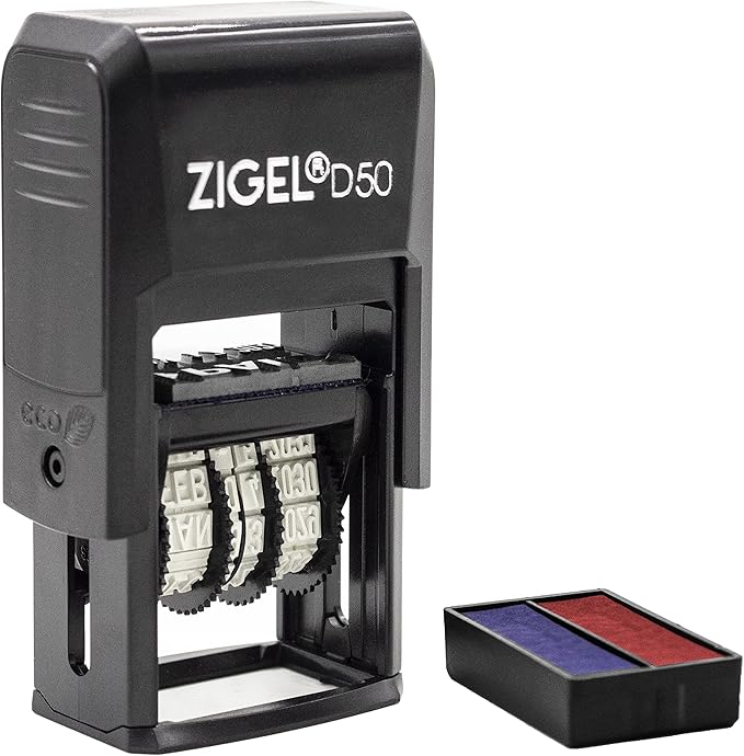 ZIGEL D50 Date Stamp with DEPOSITED - Image 3