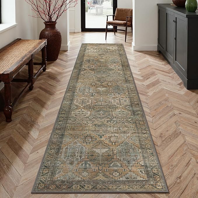 GENIMO 2x5 Runner Rugs for Hallway, Machine Washable Non Slip Vintage Rugs - Image 2