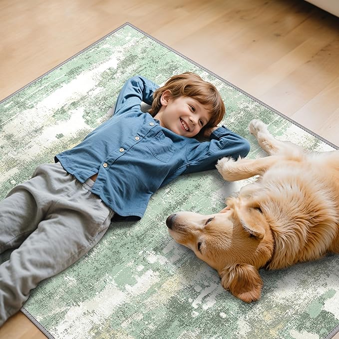 Office Chair Mat for Hardwood Tile Floor, Abstract 36"X 48" Desk Mats for - Image 7