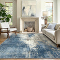 GENIMO Washable Area Rugs for Living Room, 10x12 Modern Non Slip Rugs, Low Pile by GENIMO