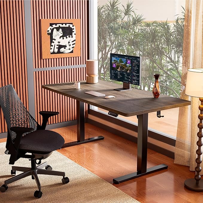Ergear Height Adjustable Electric Standing Desk, 40 x 24 Inches Sit Stand up - Image 2