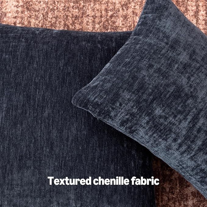 Amazon Basics Chenille Throw Pillow Covers, Home Decor Cushion Cover - Image 3