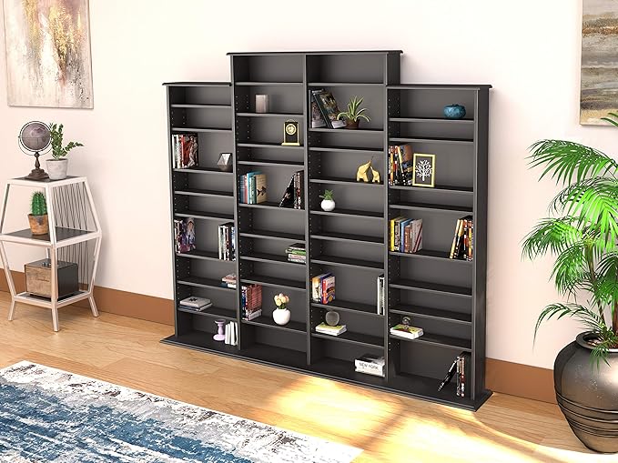 Prepac 4 Column Tall Cabinet Media, Quad Width Wall Storage - Image 2