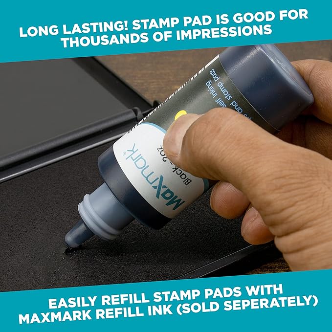 MaxMark Large Premium Olive Green Ink Stamp Pad - Image 4