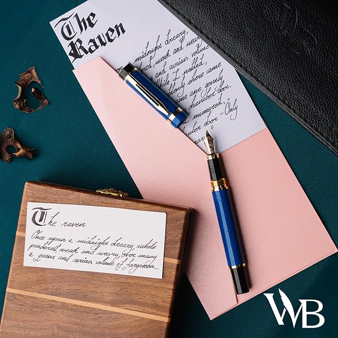 Wordsworth & Black Primori Fountain Pen Set; Fine Nib, Gift Case, 24 Ink - Image 8