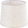 GO&SO Large Oatmeal Linen Drum Lamp Shade by GOSO