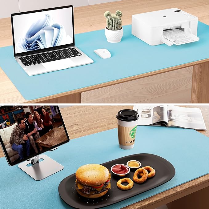 Aothia Double-Sided Desk Pad – 35.4" x 15.7" Leather Desk Mat - Image 7