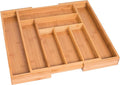 BIRDROCK HOME Bamboo Expandable Utility Drawer Organizer – Utensil Silverware – by BIRDROCKHOME