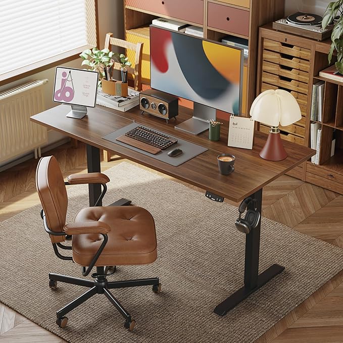 Agilestic Electric Standing Desk, 55 x 24 Inches Height Adjustable Desk - Image 2
