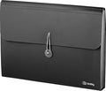 Accordion File Organizer Black, 7 Pocket Expanding File and Cover Folder by ENDAY